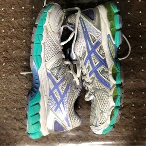 Kids Athletic Shoes - White, Blue, Green